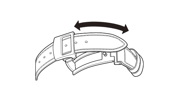 Fold-over push-button deployment clasps