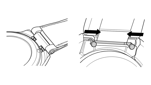 Double-lever quick-release spring bars